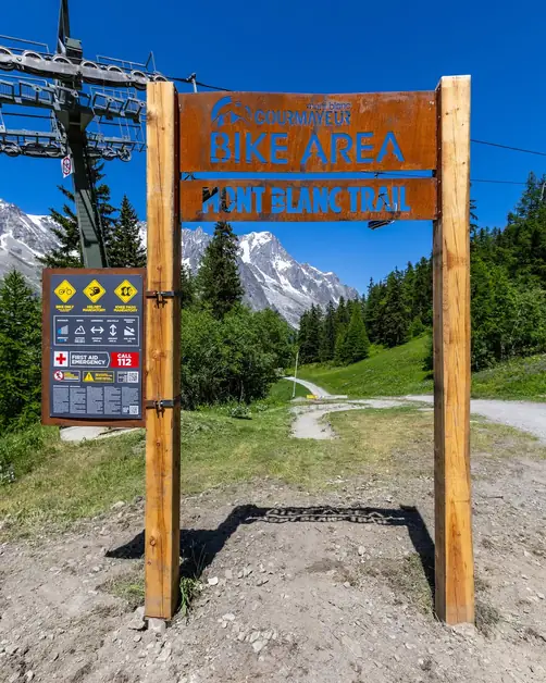 Scopri la Bike Area Mont Blanc Trail a Courmayeur