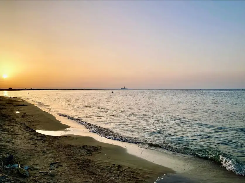レッチェと海は数キロの距離