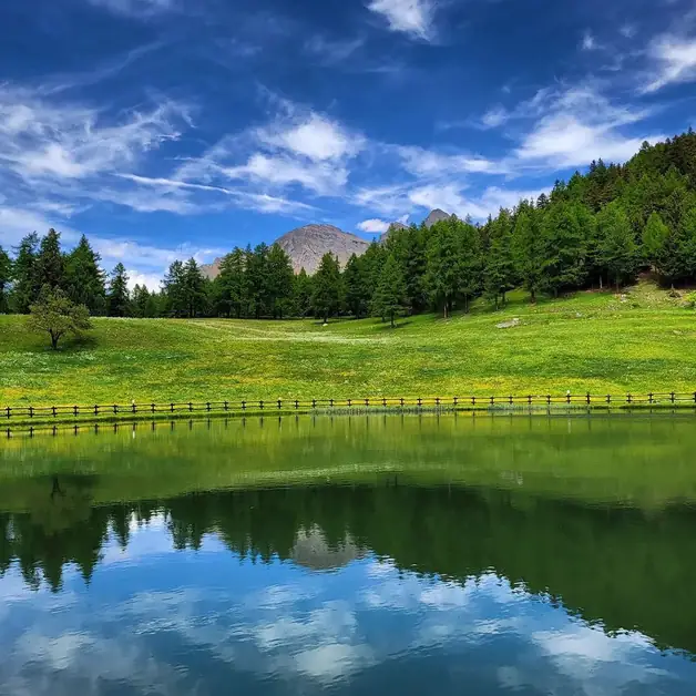Radwanderweg Brusson zwischen Natur und Panoramen