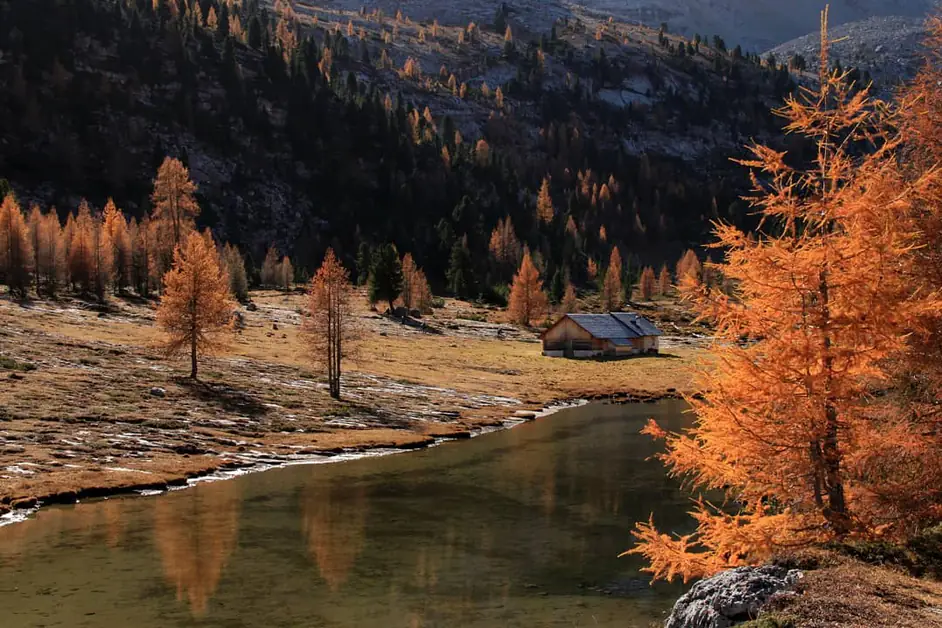 Otoño encantador entre Lavarella y Lè Vèrt