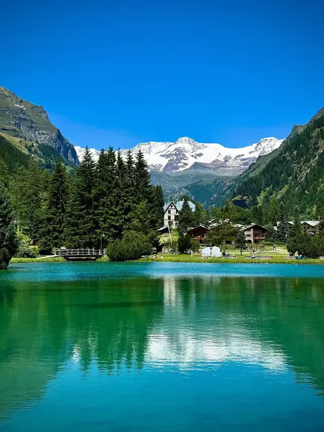Lago Gover in Gressoney-Saint-Jean a paradise corner
