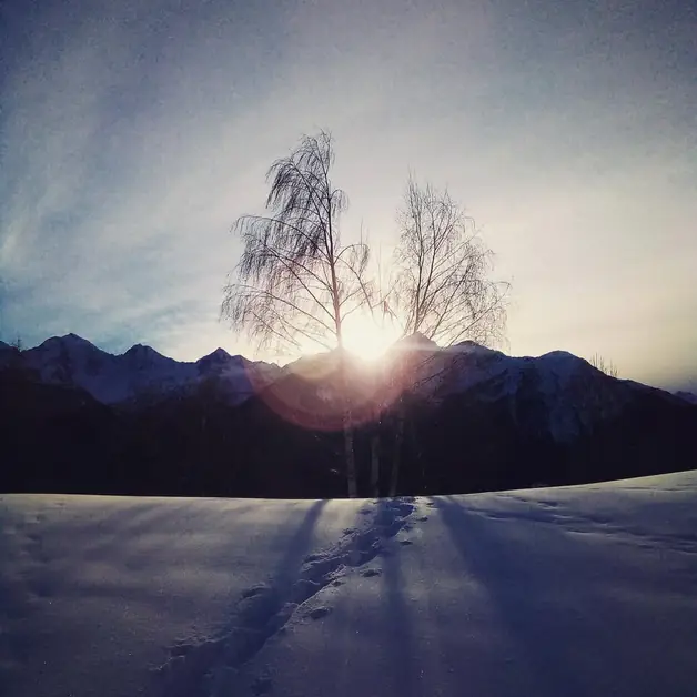 Fontainemore in winter offers magical cross-country skiing