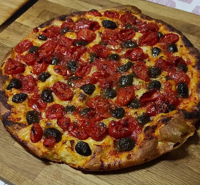 The focaccia barese symbol of Puglia tradition