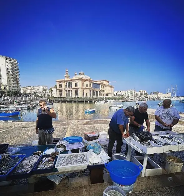 Fresh Fish Market in Bari